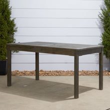 Load image into Gallery viewer, Renaissance Outdoor Rectangular Hand-scraped Wood Patio Dining Table
