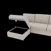 Load image into Gallery viewer, UNITED WE WIN Modular Sectional Sofa U Shaped Modular Couch with Reversible Chaise Modular Sofa Sectional Couch with Storage Seats
