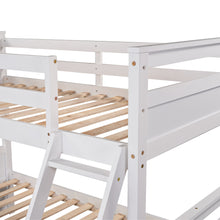 Load image into Gallery viewer, Twin over Full Bunk Bed with Storage - White(OLD SKU :LP000022AAK)
