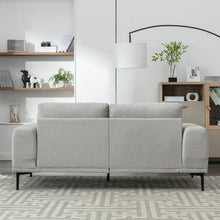 Load image into Gallery viewer, Large Sofa, 74.8 Inch Linen Fabric Loveseat Couch Mid-Century Modern Upholstered Accent Couches for Living Room, Apartment, Bedroom,Light Grey
