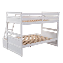 Load image into Gallery viewer, Twin over Full Bunk Bed with Storage - White(OLD SKU :LP000022AAK)
