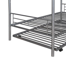 Load image into Gallery viewer, Twin-Over-Twin Metal Bunk Bed With Trundle,Can be Divided into two beds,No Box Spring needed ,White ( old sku: MF194806AAN )
