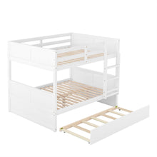 Load image into Gallery viewer, Full Over Full Bunk Bed with Twin Size Trundle, White ( old sku: LP000250AAK )
