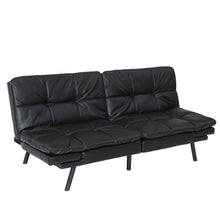 Load image into Gallery viewer, Convertible Memory Foam Futon Couch Bed, Modern Folding Sleeper Sofa-SF267PUBK
