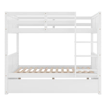 Load image into Gallery viewer, Full Over Full Bunk Bed with Twin Size Trundle, White ( old sku: LP000250AAK )
