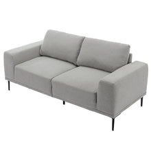 Load image into Gallery viewer, Large Sofa, 74.8 Inch Linen Fabric Loveseat Couch Mid-Century Modern Upholstered Accent Couches for Living Room, Apartment, Bedroom,Light Grey
