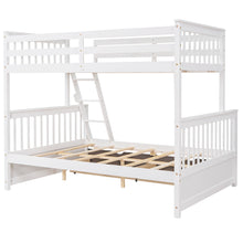 Load image into Gallery viewer, Twin-Over-Full Bunk Bed with Ladders and Two Storage Drawers (White){old sku:LT000165AAK}
