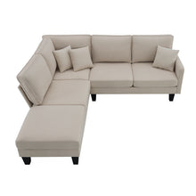 Load image into Gallery viewer, [VIDEO provided][New]90*88&quot; Terrycloth Modern Sectional Sofa,5-Seat Practical Couch Set with Chaise Lounge,L-Shape minimalist Indoor Furniture with 3 Pillows for Living Room,Apartment,Office, 3 Colors
