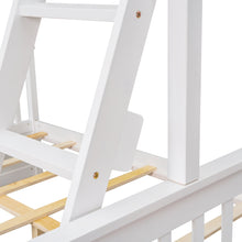 Load image into Gallery viewer, Twin-Over-Full Bunk Bed with Ladders and Two Storage Drawers (White){old sku:LT000165AAK}
