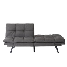 Load image into Gallery viewer, Convertible Memory Foam Futon Couch Bed, Modern Folding Sleeper Sofa-SF267FADGY
