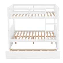 Load image into Gallery viewer, Full Over Full Bunk Bed with Twin Size Trundle, White ( old sku: LP000250AAK )
