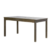 Load image into Gallery viewer, Caladesi Grey-washed Rectangular Farmhouse Wood Patio Dining Table for 6 Seaters
