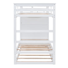 Load image into Gallery viewer, Twin Over Twin Bunk Bed with Trundle and Staircase,White(OLD SKU:LT000068AAK)
