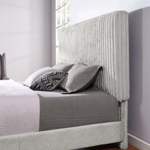 Load image into Gallery viewer, Bridgevine Home Queen Size Minky Stone Upholstered Platform Bed
