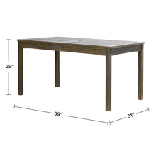 Load image into Gallery viewer, Caladesi Grey-washed Rectangular Farmhouse Wood Patio Dining Table for 6 Seaters
