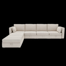 Load image into Gallery viewer, UNITED WE WIN Modular Sectional Sofa U Shaped Modular Couch with Reversible Chaise Modular Sofa Sectional Couch with Storage Seats
