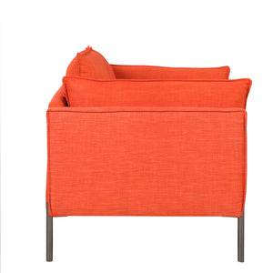 56" Modern Style Sofa Linen Fabric Loveseat Small Love Seats Couch for Small Spaces,Living Room,Apartment