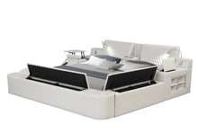 Load image into Gallery viewer, Zoya Smart Multifunctional Queen Size Bed Made with Wood in Beige
