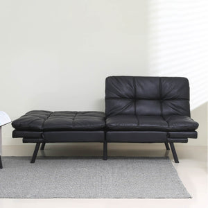 Convertible Memory Foam Futon Couch Bed, Modern Folding Sleeper Sofa-SF267PUBK