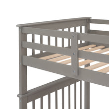 Load image into Gallery viewer, Stairway Twin-Over-Twin Bunk Bed with Storage and Guard Rail for Bedroom, Dorm, Gray color(OLD SKU :LP000109AAE)
