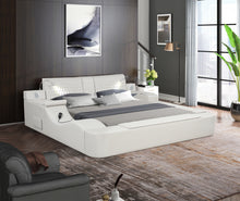 Load image into Gallery viewer, Zoya Smart Multifunctional Queen Size Bed Made with Wood in Beige
