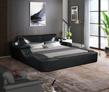 Load image into Gallery viewer, Zoya Smart Multifunctional King Size Bed Made with Wood in Black
